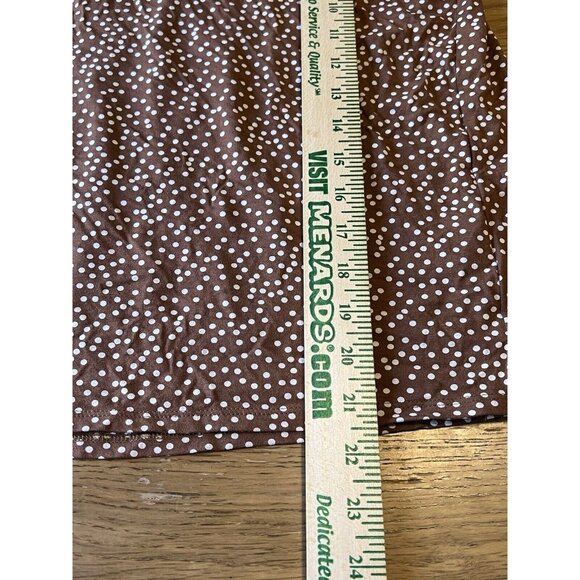 Womens J Jill Wearever Collection Polka Dot Top 3/4 Sleeve Brown Size Medium P‎ - Picture 4 of 12